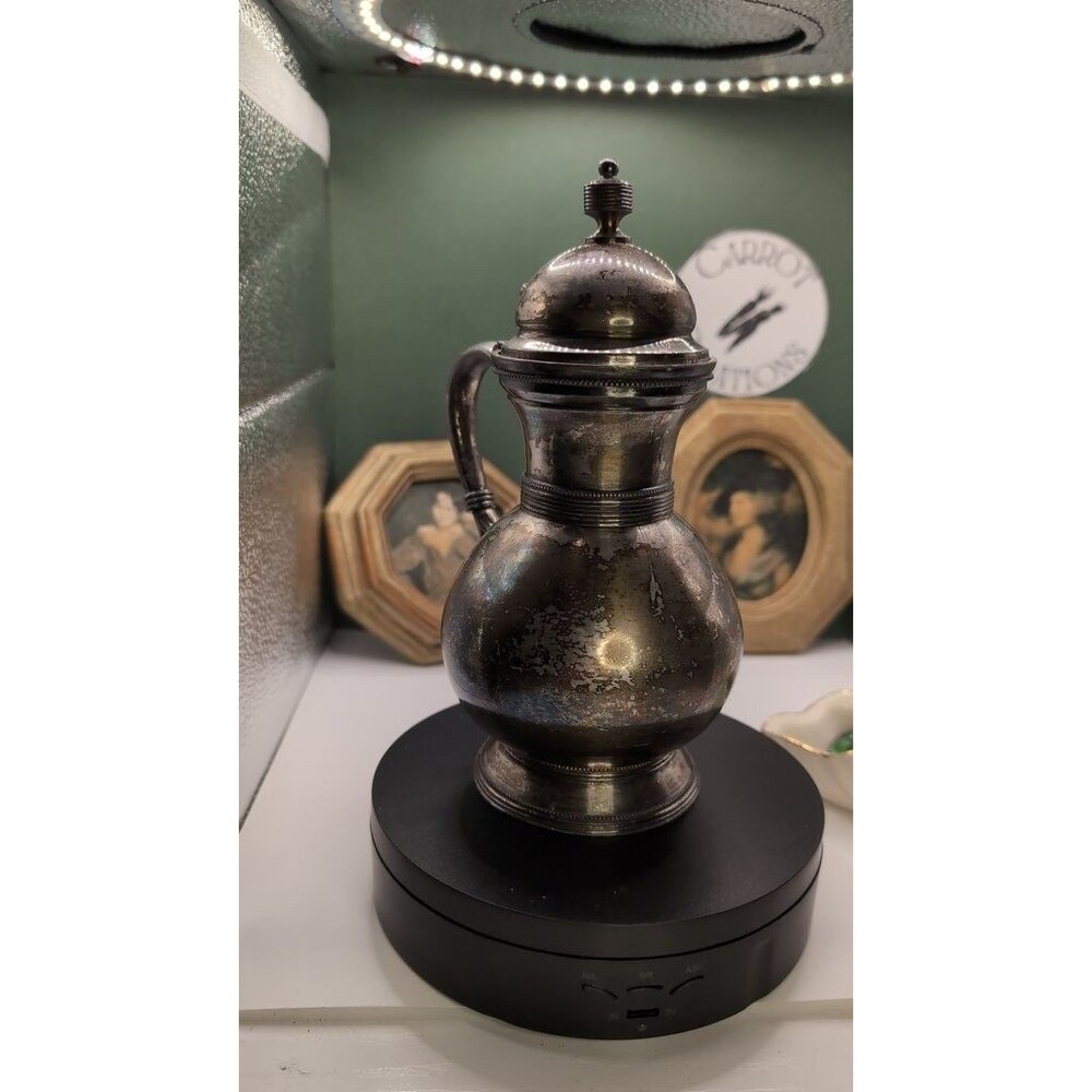 Vintage Silver-Plated Lidded Pitcher